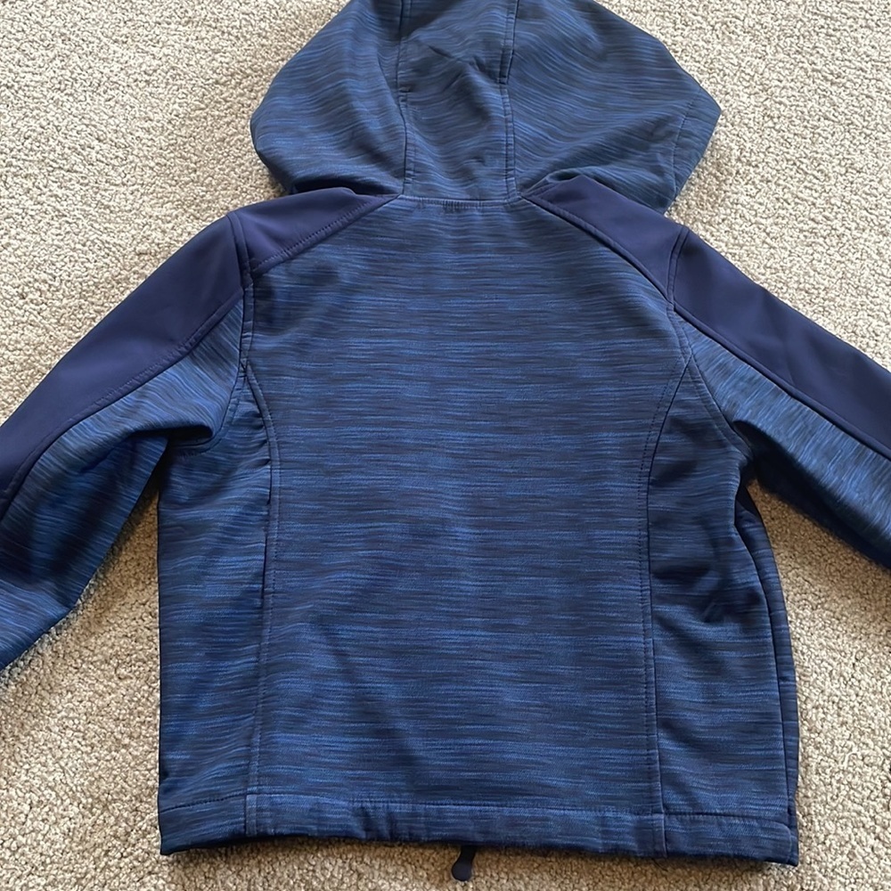 Boys navy blue Fleece lined jacket size 5/6 - Picture 4 of 4